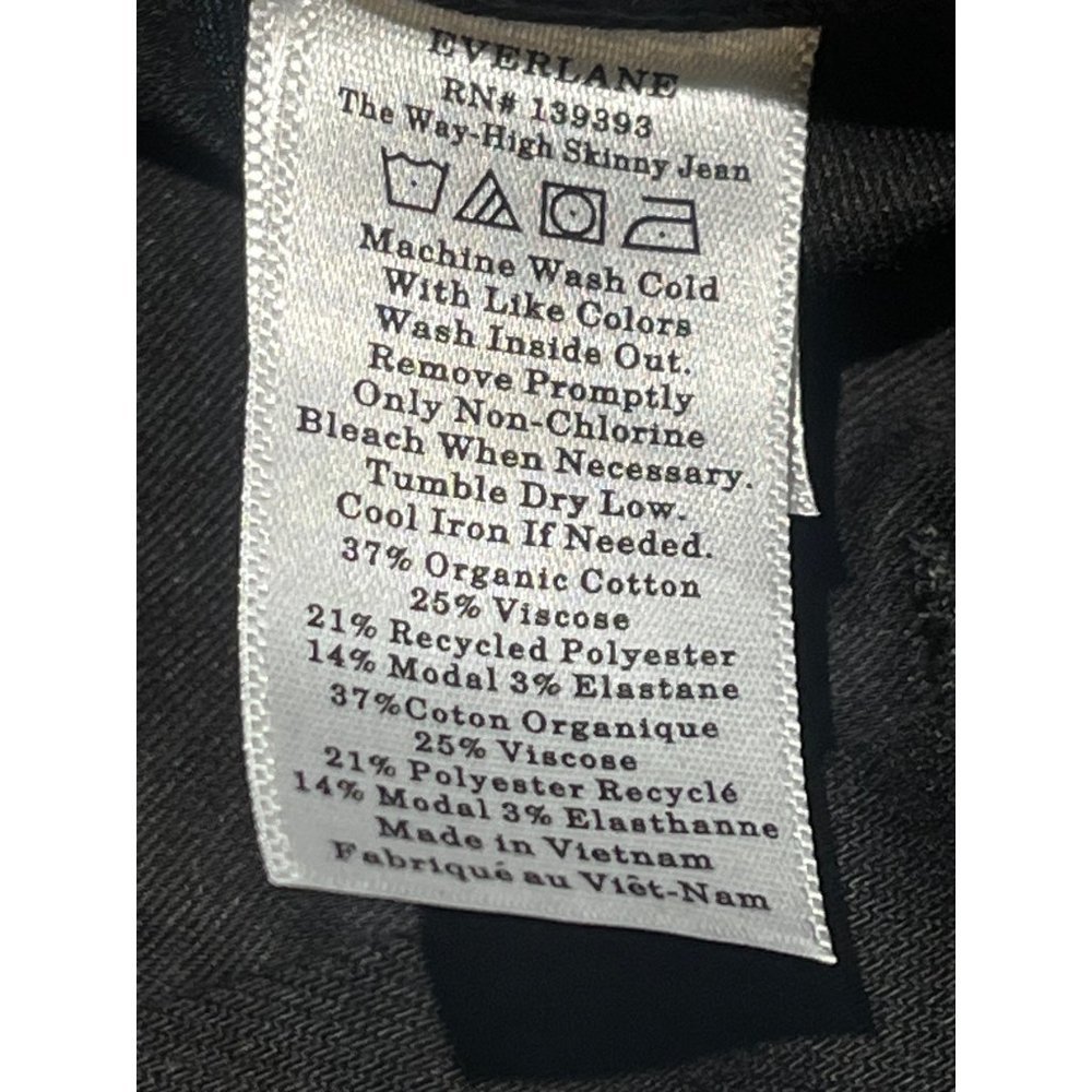 Everlane The Way-High Clean Front Skinny Jeans in Coal Black New - Picture 11 of 16